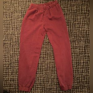 John Galt sweatpants fits all maroon